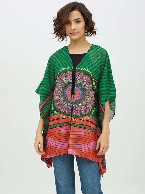 stylestone multicolor printed shrug