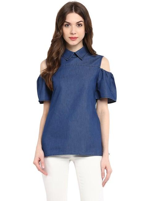 stylestone blue a-line top