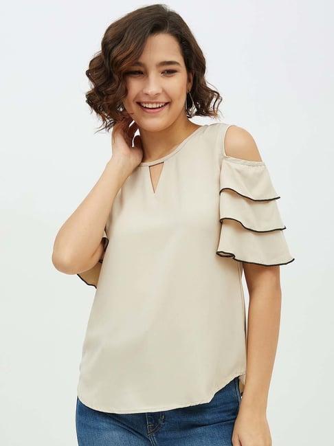 stylestone beige a-line top