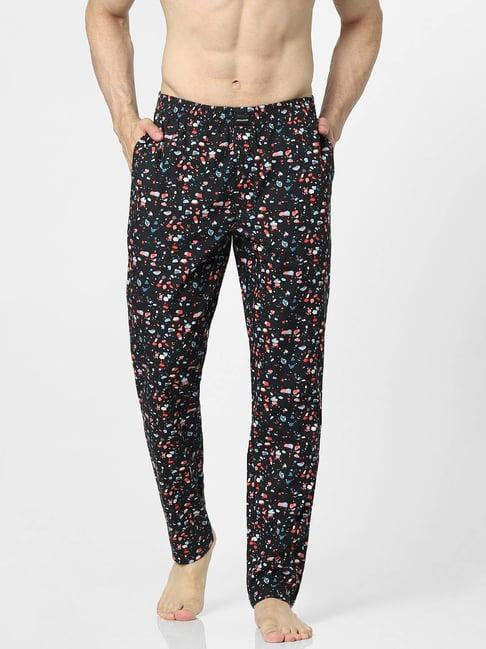 jack & jones black printed pyjamas