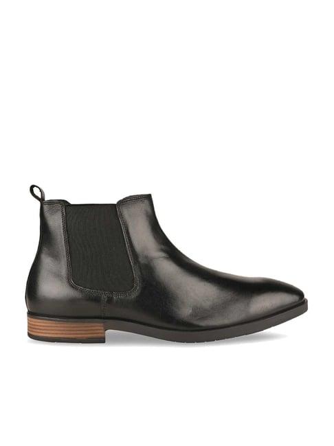 imperio by regal men's black chelsea boots