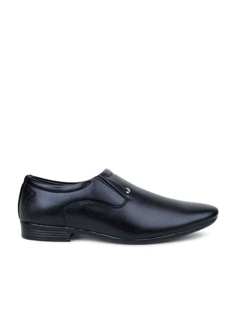 action men's black formal loafers