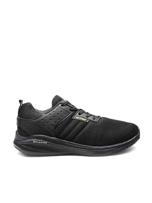 action men's black running shoes