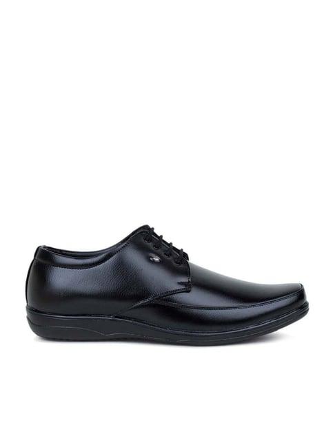 action men's black derby shoes