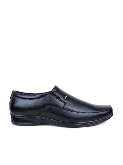 action men's black formal loafers