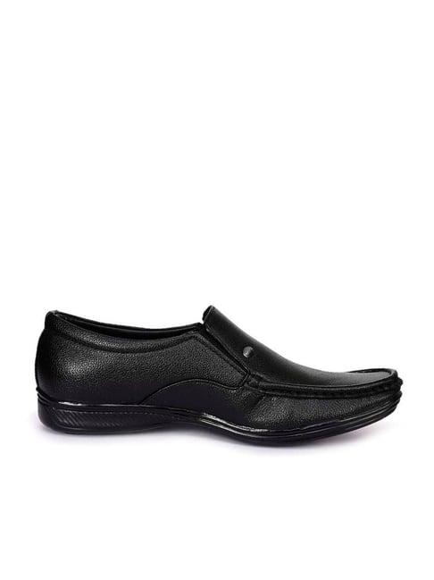 action men's black formal loafers