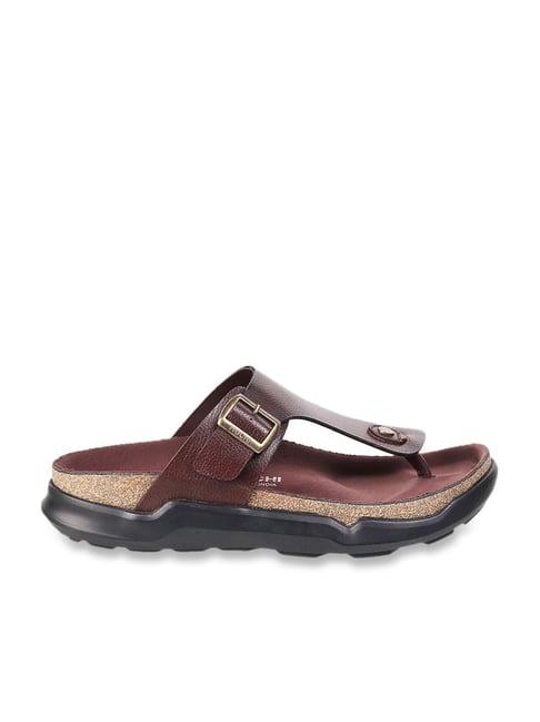 mochi men's brown thong sandals