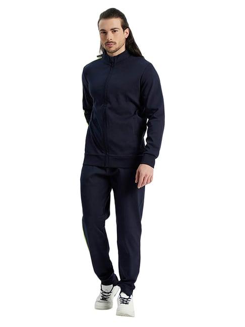 edrio blue regular fit tracksuit