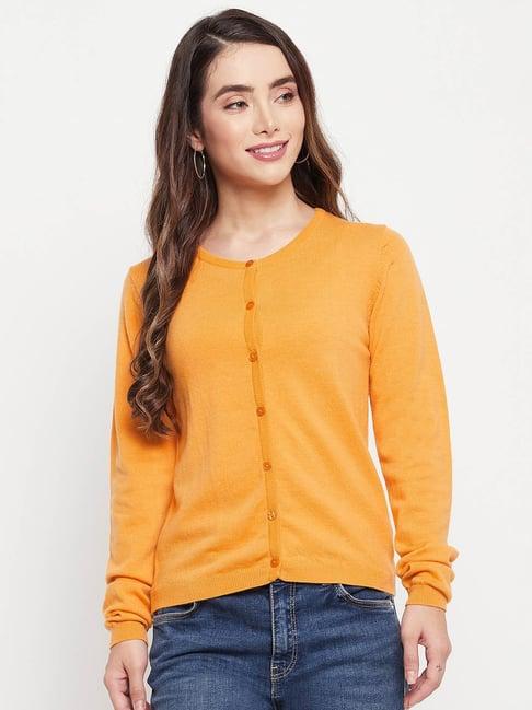 madame mustard round neck cardigan