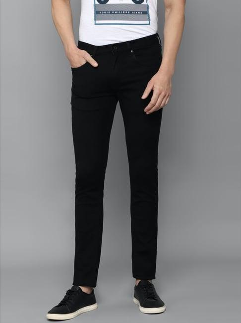 louis philippe black slim fit jeans