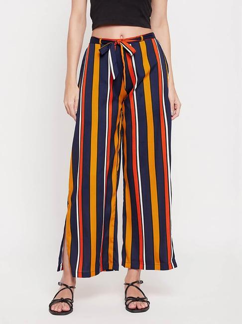 clovia multicolor striped pyjamas