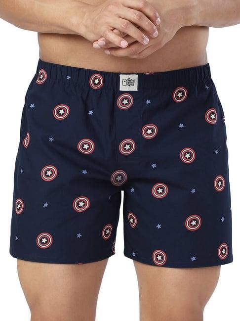 the souled store navy captain america printed boxers