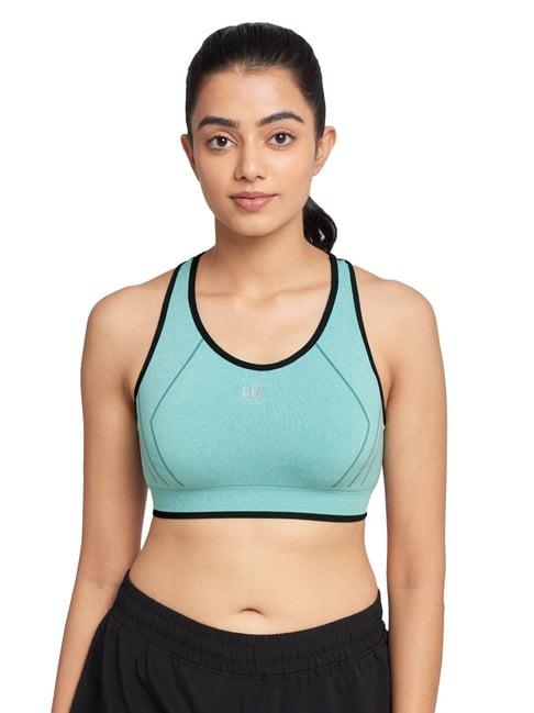 the souled store turquoise training sports bra