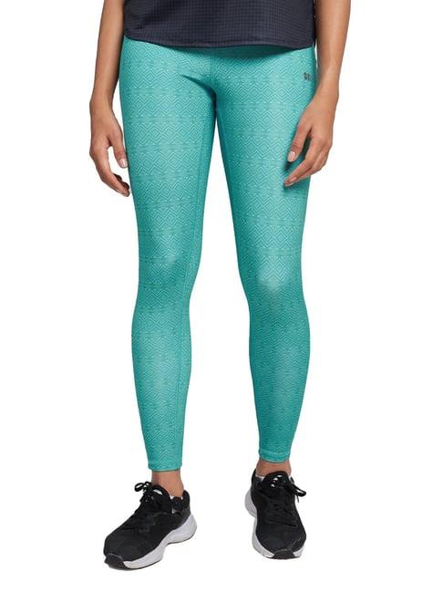 the souled store aqua regular fit tights