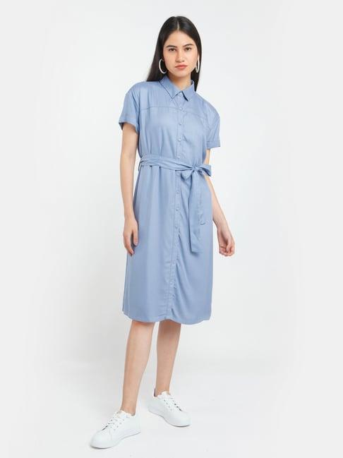 zink london blue a-line dress