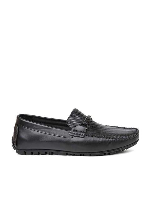 privo by inc.5 men's black casual loafers