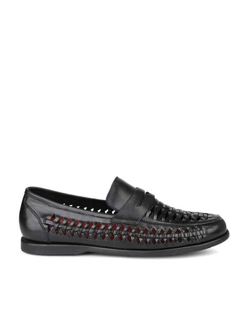 atesber by inc.5 men's black casual loafers