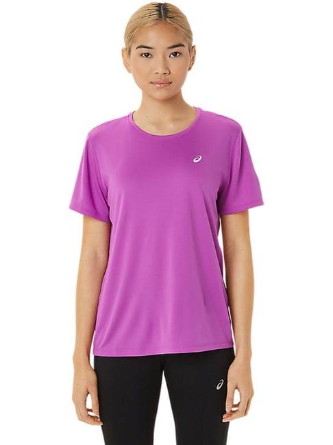 asics purple printed t-shirt