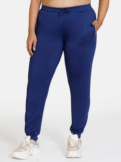 zelocity by zivame blue track pants