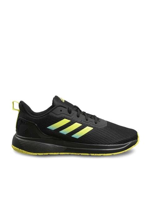 adidas men's valrun black running shoes