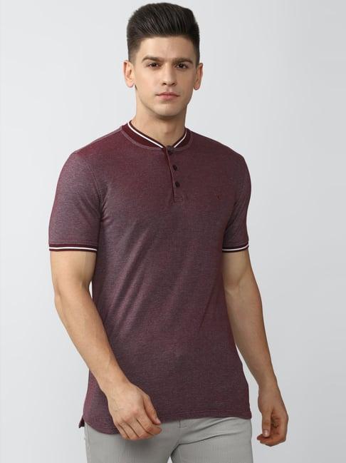 v dot purple slim fit t-shirt