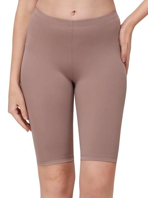 soie light brown cycling shorts