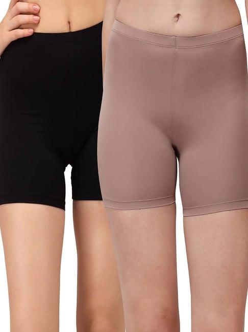 soie multicolor cycling shorts - pack of 2