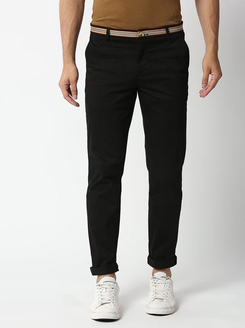 thomas scott coal black slim fit chinos