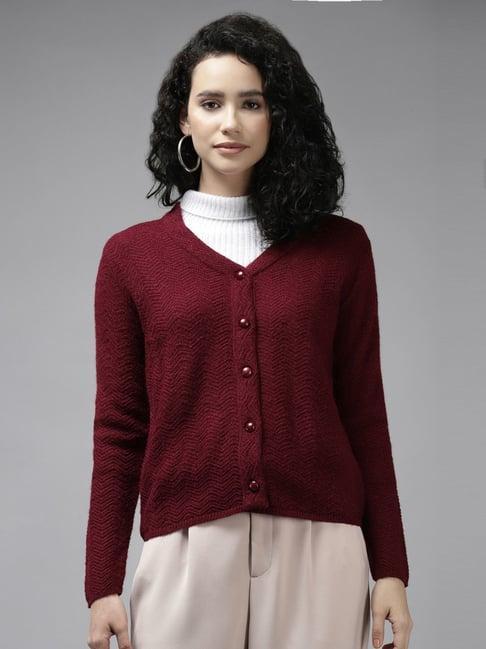 cayman maroon crochet pattern cardigan