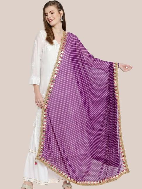 dupatta bazaar purple printed dupatta