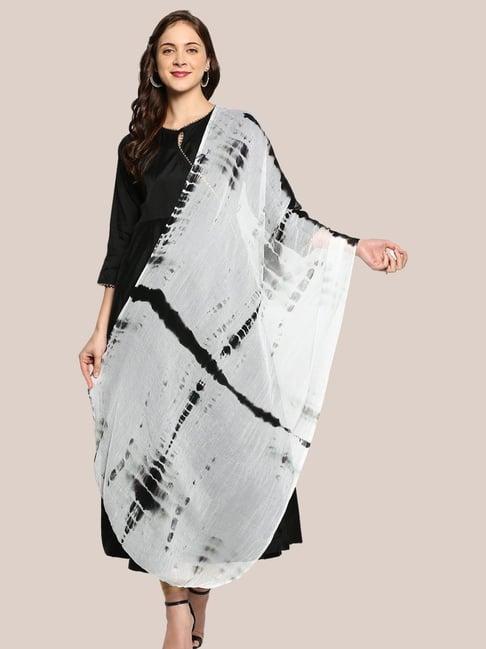 dupatta bazaar black tie & dye dupatta