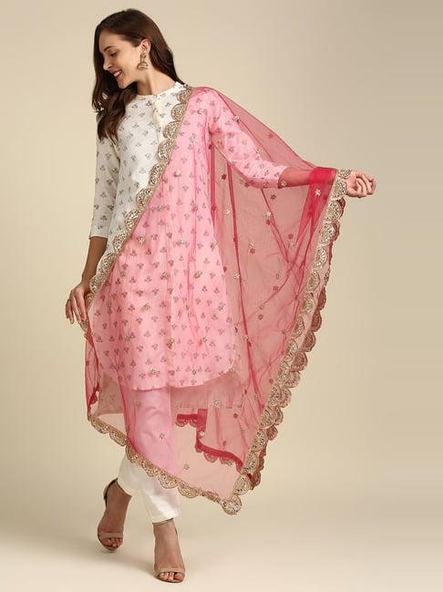 dupatta bazaar rani pink zari work dupatta