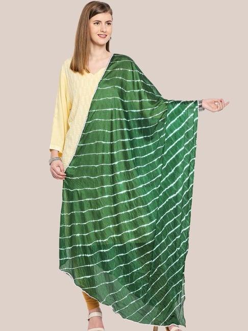 dupatta bazaar green striped dupatta