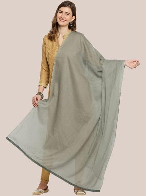 dupatta bazaar khaki green cotton dupatta