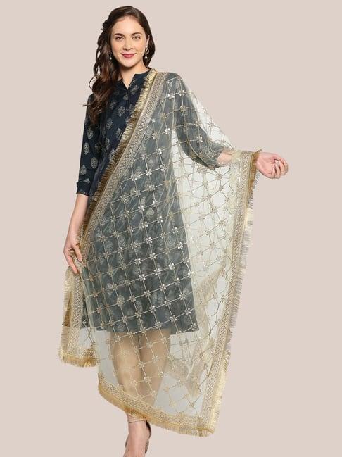 dupatta bazaar pastel green embellished dupatta