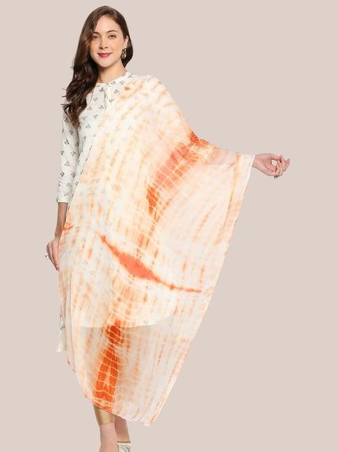 dupatta bazaar peach tie & dye dupatta