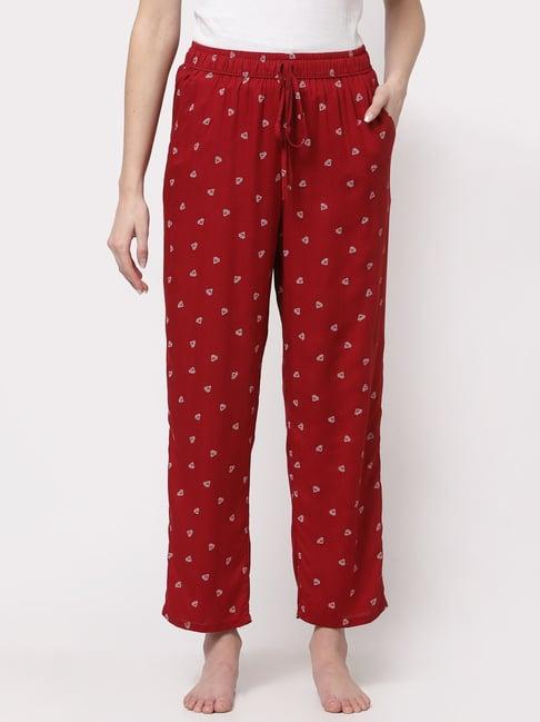 sweet dreams red printed pyjamas