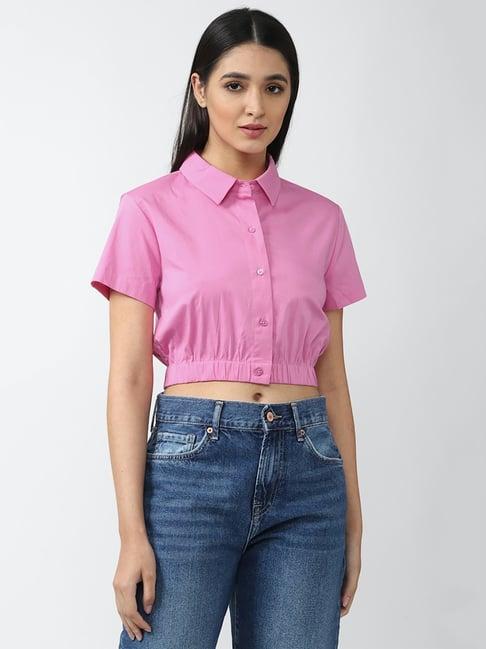 forever 21 pink blouse