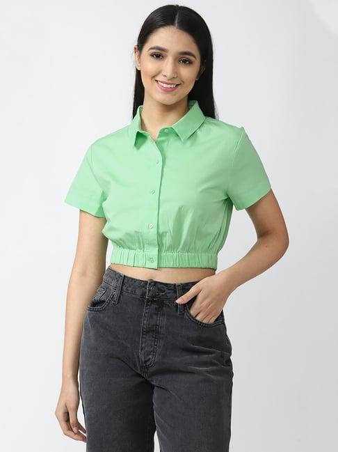 forever 21 green blouse