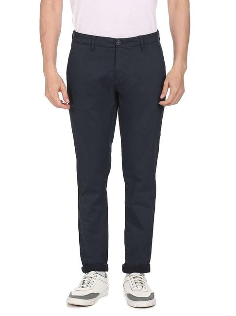 u.s. polo assn. navy regular fit flat front trousers