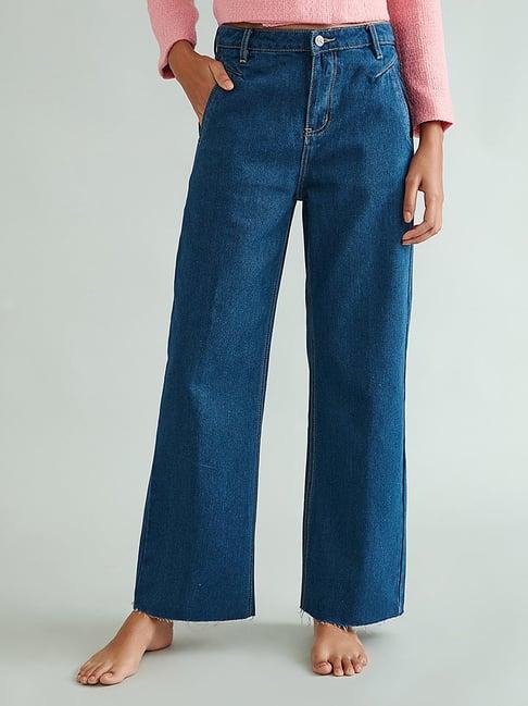 cover story blue regular fit jeans