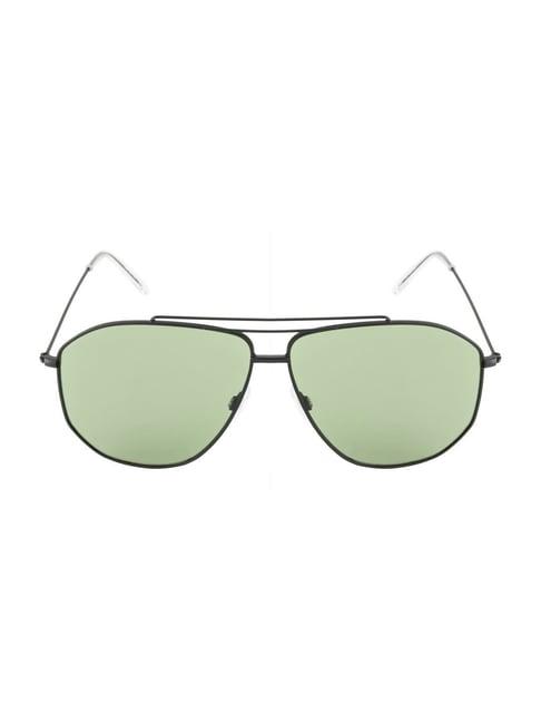 opium green uv protection aviator unisex sunglasses