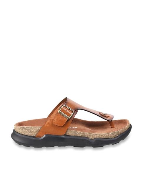 mochi men's tan thong sandals