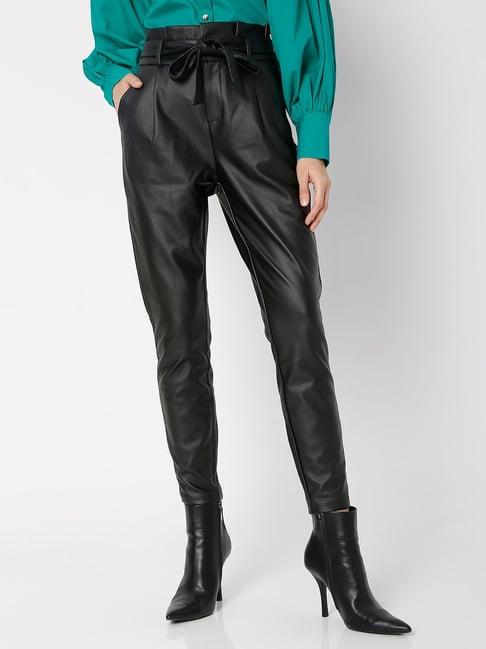 vero moda black skinny fit pants