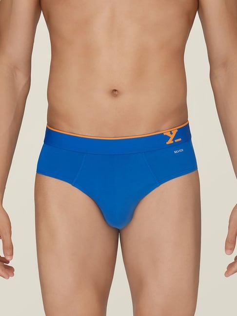 xyxx azure blue regular fit briefs