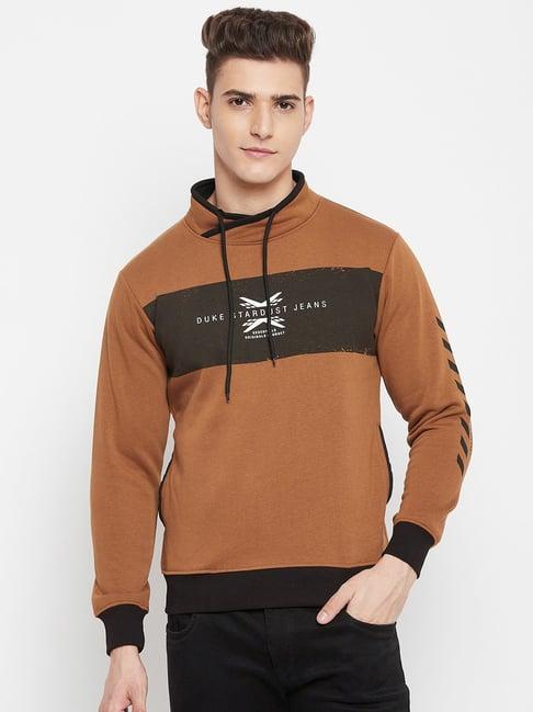 duke tan full sleeves sweatshirt