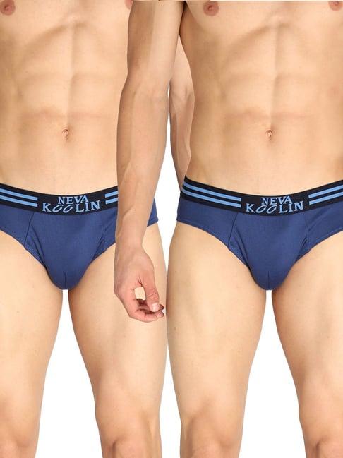 neva air force blue skinny fit brief - pack of 2