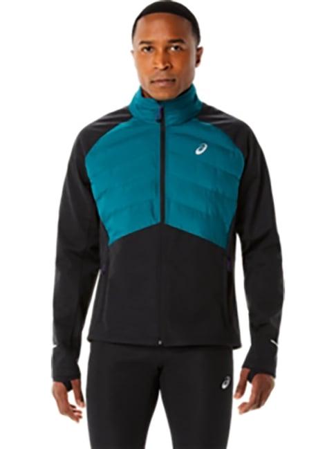 asics teal & black full sleeves jacket