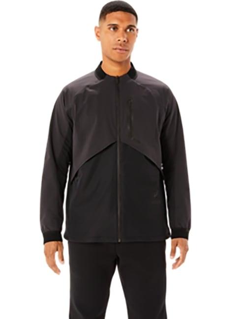 asics black full sleeves jacket