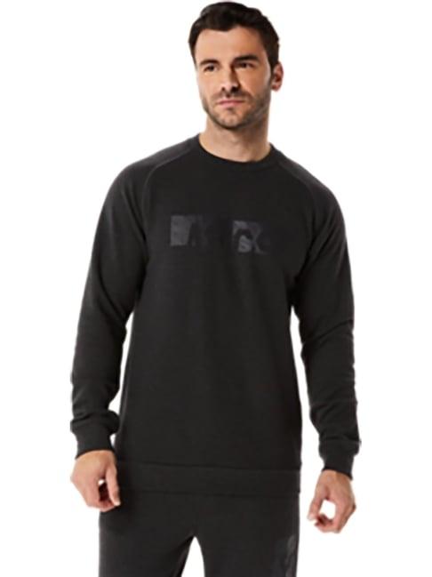 asics grey full sleeves round neck sweatshirt